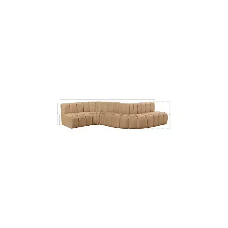 Meridian Furniture, Canapé modulable Arc en velours