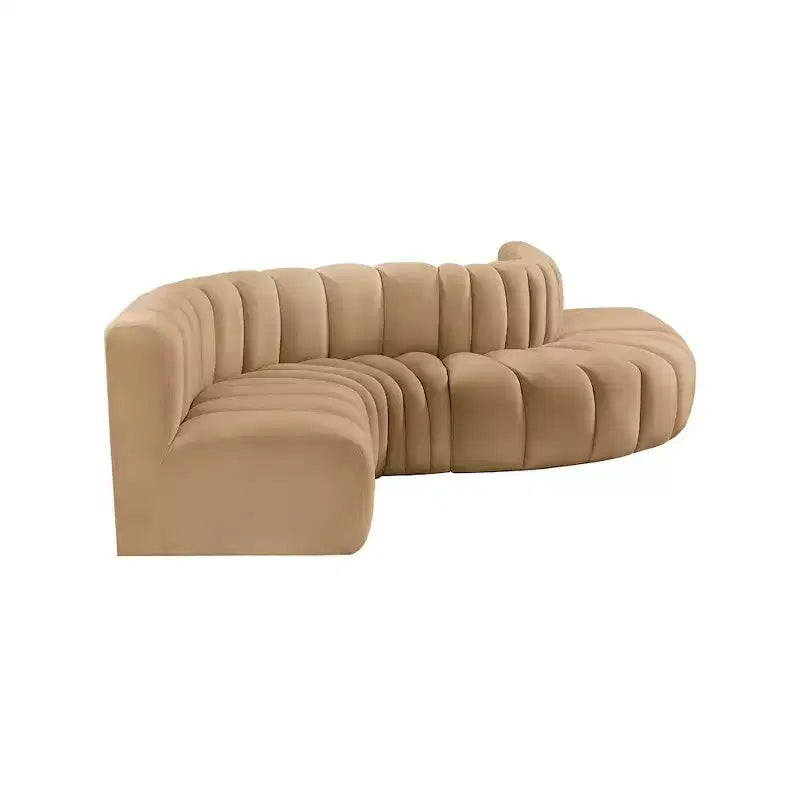 Meridian Furniture, Canapé modulable Arc en velours