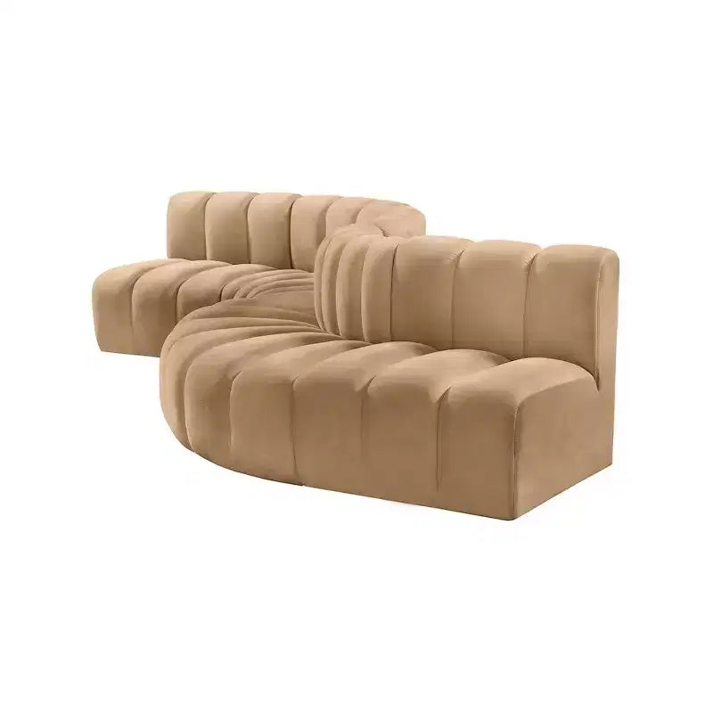 Meridian Furniture, Canapé modulable Arc en velours