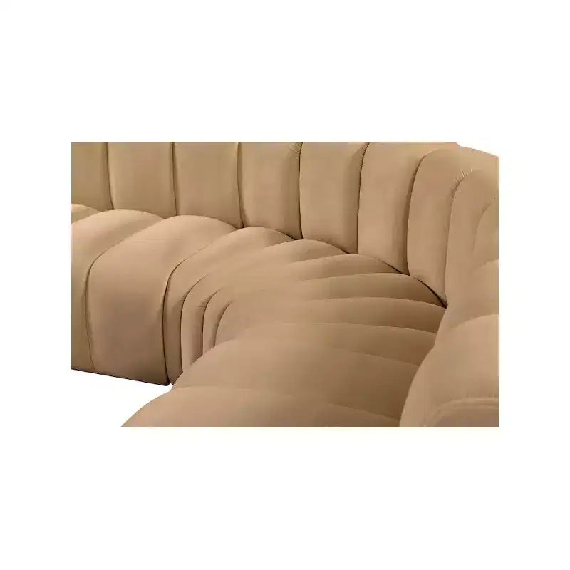 Meridian Furniture, Canapé modulable Arc en velours