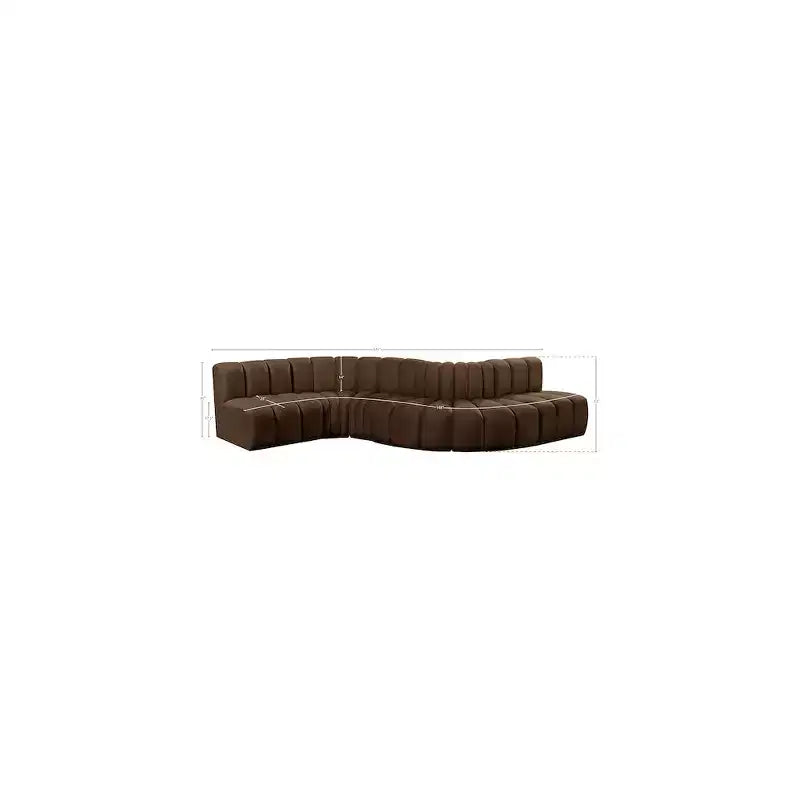 Meridian Furniture, Canapé modulable Arc en velours