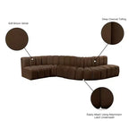 Meridian Furniture, Canapé modulable Arc en velours