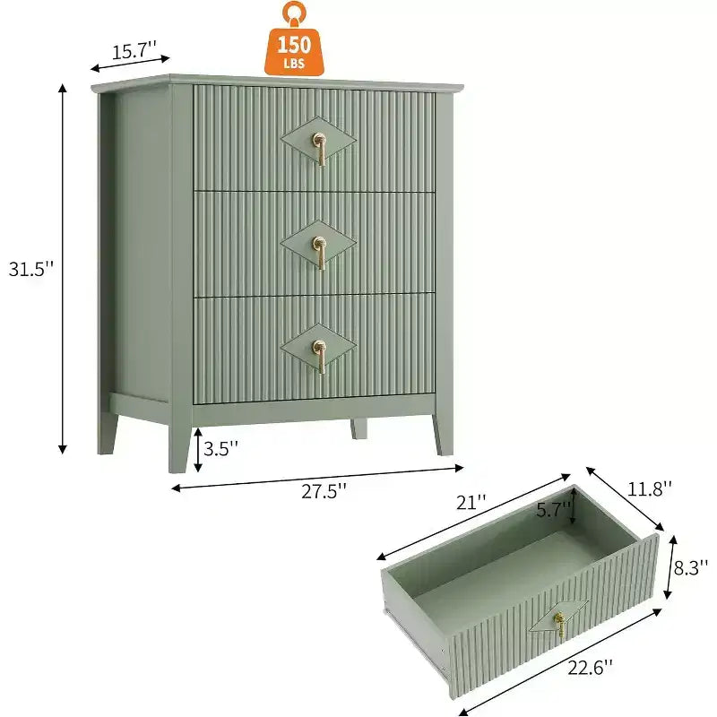 Commode cannelée moderne, commode en bois à 3/5/6/7 tiroirs pour chambre à coucher, commode de rangement moderne, meuble de rangement pour salon, entrée