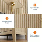 Commode cannelée moderne, commode en bois à 3/5/6/7 tiroirs pour chambre à coucher, commode de rangement moderne, meuble de rangement pour salon, entrée