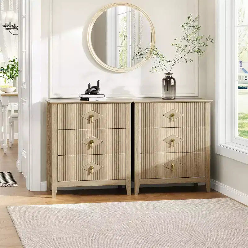 Commode cannelée moderne, commode en bois à 3/5/6/7 tiroirs pour chambre à coucher, commode de rangement moderne, meuble de rangement pour salon, entrée