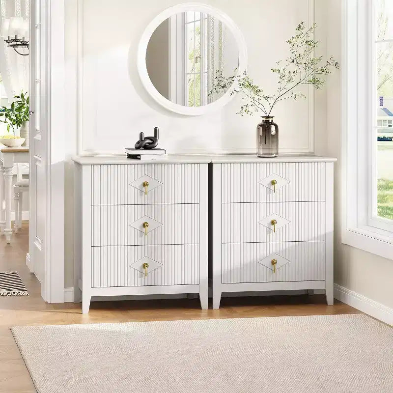 Commode cannelée moderne, commode en bois à 3/5/6/7 tiroirs pour chambre à coucher, commode de rangement moderne, meuble de rangement pour salon, entrée