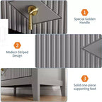 Commode cannelée moderne, commode en bois à 3/5/6/7 tiroirs pour chambre à coucher, commode de rangement moderne, meuble de rangement pour salon, entrée
