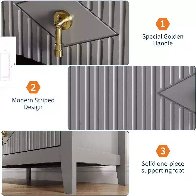 Commode cannelée moderne, commode en bois à 3/5/6/7 tiroirs pour chambre à coucher, commode de rangement moderne, meuble de rangement pour salon, entrée