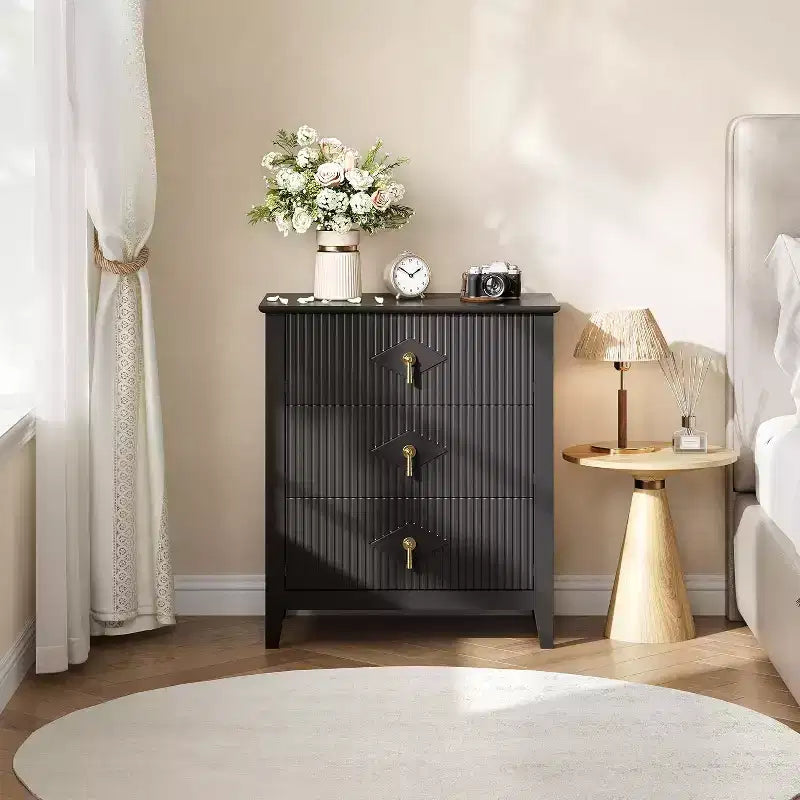 Commode cannelée moderne, commode en bois à 3/5/6/7 tiroirs pour chambre à coucher, commode de rangement moderne, meuble de rangement pour salon, entrée