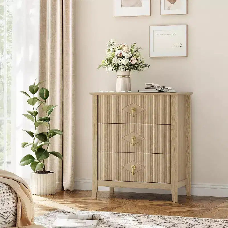 Commode cannelée moderne, commode en bois à 3/5/6/7 tiroirs pour chambre à coucher, commode de rangement moderne, meuble de rangement pour salon, entrée