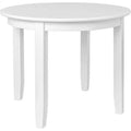 HomeRoots 39 White Solid Wood Round Top Dining Table