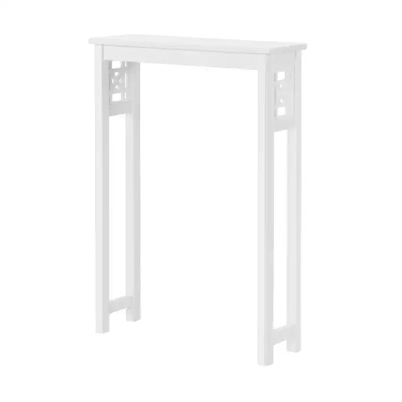 Étagère de rangement Derby pour toilettes, 94 cm de hauteur, organisateur de salle de bain peu encombrant, moderne et autoportant pour articles de toilette et serviettes, blanc