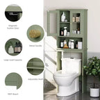Portes en verre trempé et étagère réglable