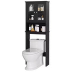 Portes en verre trempé et étagère réglable
