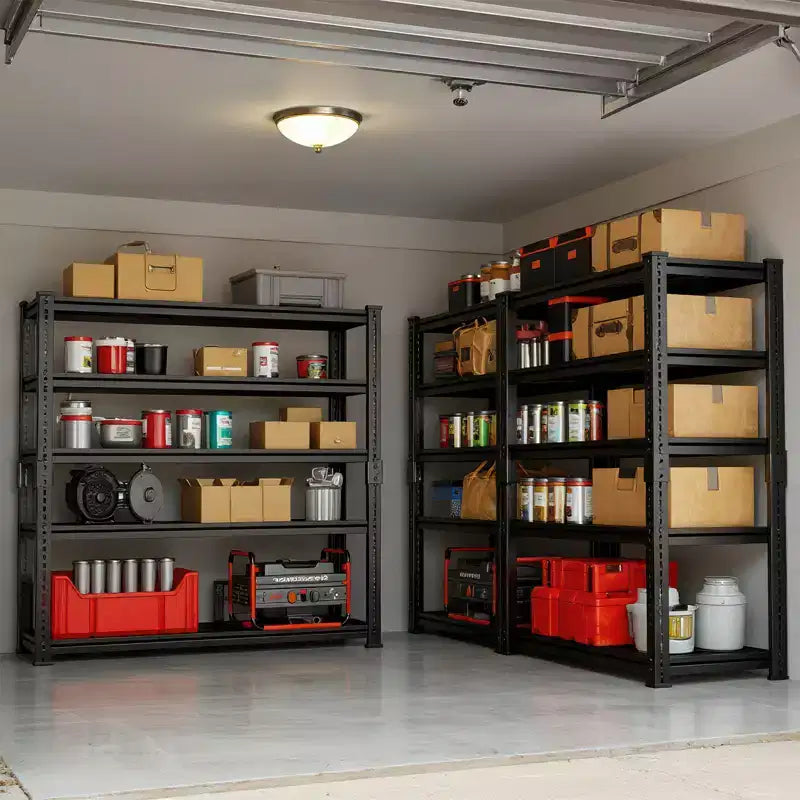 COZONY Étagères de Rangement Robustes 5 Niveaux Réglables Capacité 998 kg Montage sans Boulons pour Garage Entrepôt Sous-sol