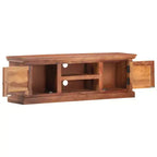 vidaXL TV Cabinet Light Brown Solid Sheesham Wood 47.2x11.8x15.7 in
