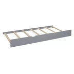 Lit de maison Whisen en bois pour enfant, taille double, design moderne avec lit gigogne et étagère de rangement