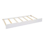 Lit de maison Whisen en bois pour enfant, taille double, design moderne avec lit gigogne et étagère de rangement