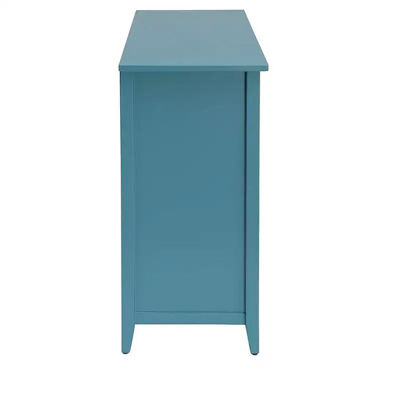Console Royal Hampton avec 6 tiroirs, bleue