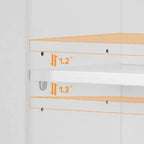 Meuble de rangement de salle de bain à double porte au-dessus des toilettes, meuble WC blanc avec étagère intérieure réglable et étagère de rangement ouverte