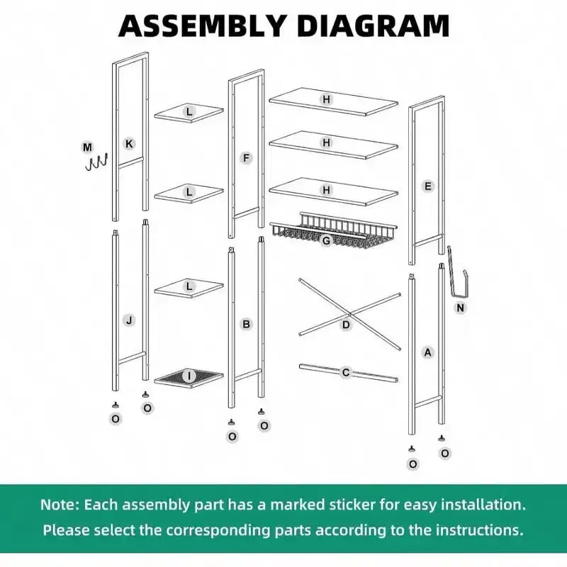 8 - Étagère de rangement de toilettes à plusieurs niveaux avec support latéral, panier de vidange à étagère réglable, organisateur de salle de bain autoportant