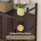 Meuble de rangement au-dessus des toilettes avec porte-papier toilette, étagère de salle de bain, organisateur, quatre portes, pieds imperméables, gain de place, étagère anti-renversement.