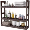 Bathroom Shelf 3 - Tier Wall Mount Storage Rack Multifunctional Adjustable Layer Standing Over Toilet Utility Shelves