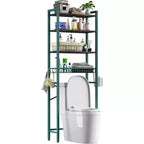 Étagère de rangement au-dessus des toilettes (vert-noir)