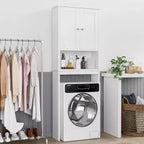 Armoire de rangement au-dessus des toilettes (Blanche)