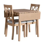 Ensemble de salle à manger 3 pièces GDF Studio Avery avec table de salle à manger à abattants et 2 chaises de salle à manger rembourrées
