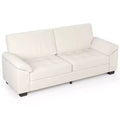90 3 Seater Velvet Upholstered Sofa, Oversized Couch with Soft Spacious Armrests, Comfy Button Tufted Design for Living Room & Bedroom