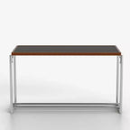 Table basse transformable en table à manger 2-en-1 moderne de 50 po en noyer avec cadre en acier inoxydable robuste, marron Gaoyangjiaju