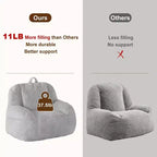 Grand pouf géant - Canapé de sol confortable avec rembourrage pour adultes/adolescents dans le salon/salle de jeux/sous-sol