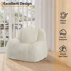 Grand pouf géant - Canapé de sol confortable avec rembourrage pour adultes/adolescents dans le salon/salle de jeux/sous-sol