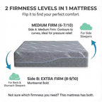 Matelas en mousse à mémoire de forme Twin XL, matelas en gel à fermeté moyenne double face avec housse lavable, sans fibre de verre, CertiPUR-US, matelas roulé en boîte