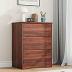 Commode en bois à 3 tiroirs, armoire moderne et haute avec grand espace de rangement, commode large pour chambre à coucher ou salon