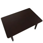 Ensemble de salle à manger rustique 5 pièces avec table en bois et 4 chaises rembourrées Espresso
