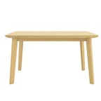 Ensemble de salle à manger rustique 5 pièces avec table en bois et 4 chaises rembourrées Espresso