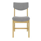 Ensemble de salle à manger rustique 5 pièces avec table en bois et 4 chaises rembourrées Espresso