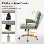 Chaise de bureau Debby Modern 37 H avec hauteur réglable|ARTFUL LIVING DESIGNS