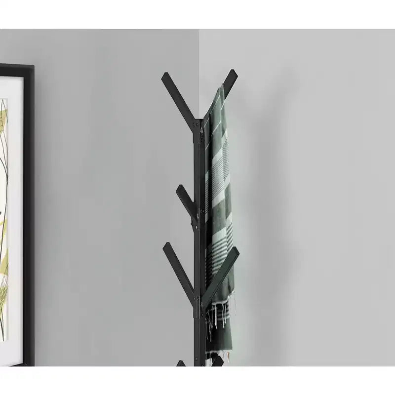 70 Porte-manteaux autoportants en métal 8 crochets Arbre d'entrée pour chambre à coucher