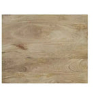 Table de chevet industrielle moderne en bois de manguier massif Moreno de 50,8 cm de large, couleur naturelle