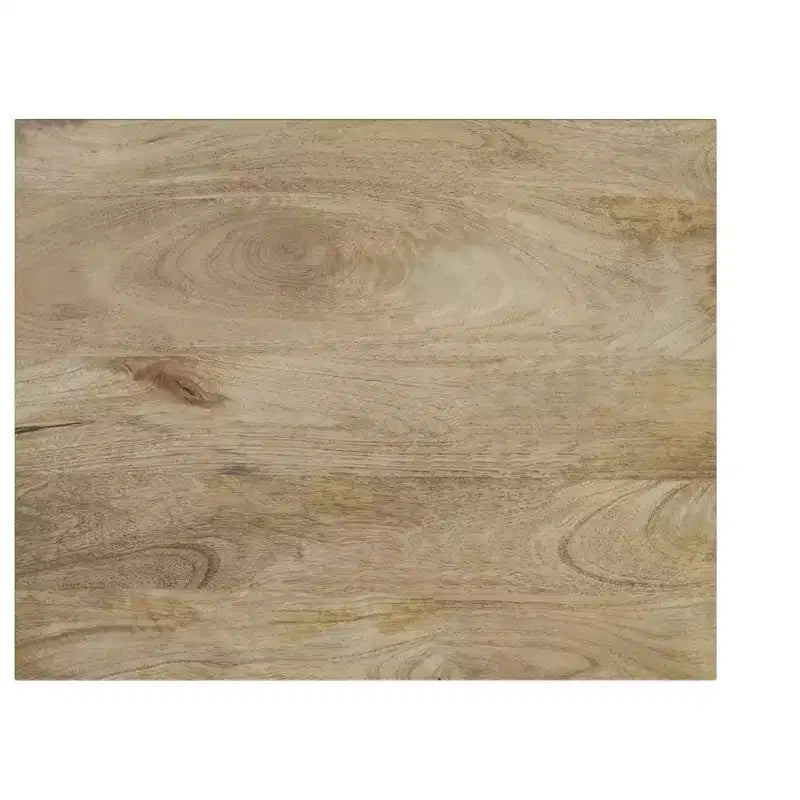 Table de chevet industrielle moderne en bois de manguier massif Moreno de 50,8 cm de large, couleur naturelle