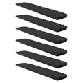 Suncast 6 Pack Horizontal Shed Shelf Space Saving Wall Outdoor Storage, Black