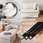 Fauteuil inclinable modulaire lavable Anabei | Siège Memorix+ et oreiller de contour