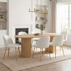 Lot de 2 chaises de salle à manger rembourrées, chaises d'appoint modernes sans accoudoirs en tissu de lin avec pieds en métal, chaises d'appoint à dossier ergonomique pour salle à manger et salon