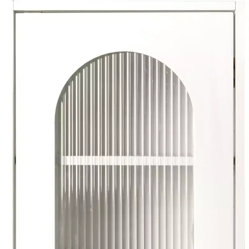 GDFStudio Thomas Vitrine haute moderne à 6 niveaux avec porte en verre
