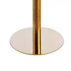 Table de bistrot piédestal GDFStudio Elara 32W en simili marbre et métal