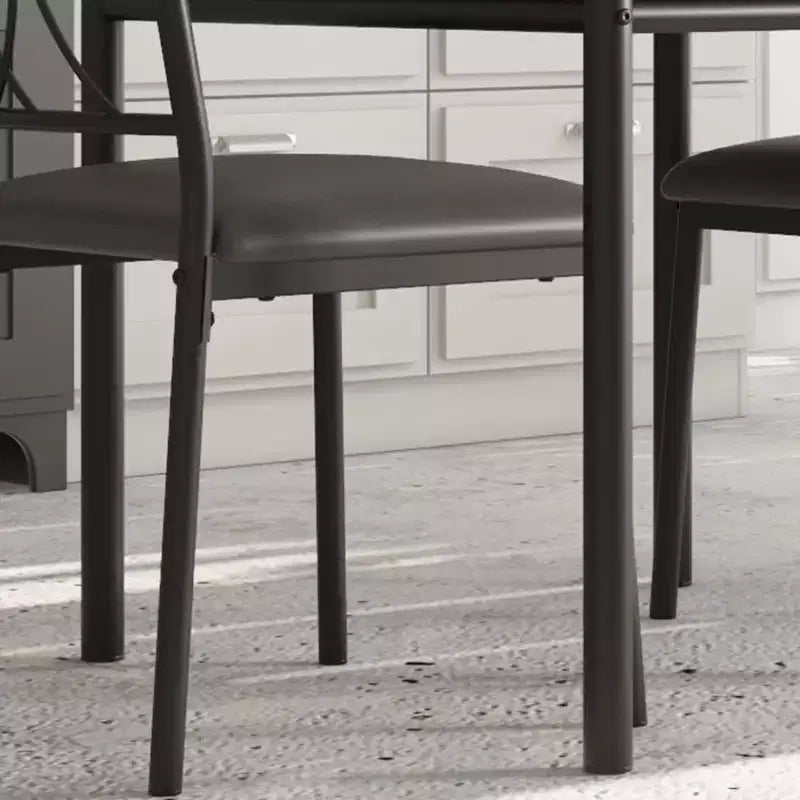 Ensemble table et chaises de salle à manger pour 2, ensemble table carrée et chaises, ensemble de table de cuisine 3 pièces pour 2 avec chaises rembourrées, pour petits espaces, appartement
