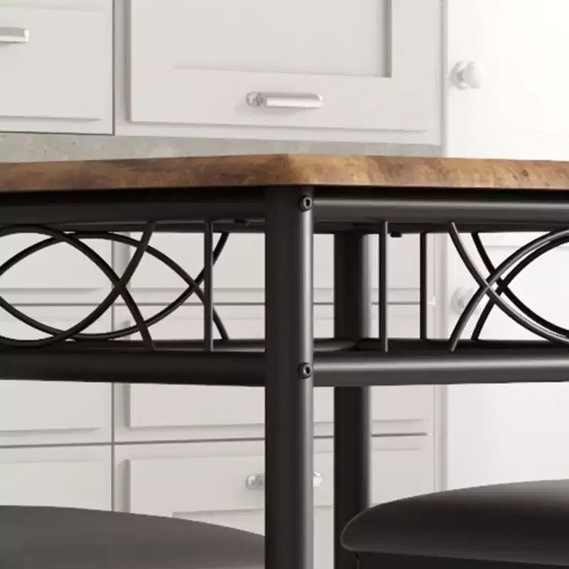 Ensemble table et chaises de salle à manger pour 2, ensemble table carrée et chaises, ensemble de table de cuisine 3 pièces pour 2 avec chaises rembourrées, pour petits espaces, appartement